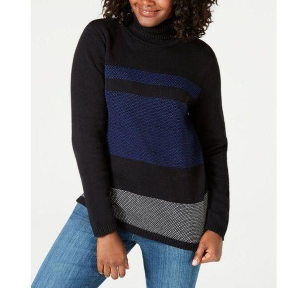 Karen Scott Printed Turtleneck Sweater XXL - Picture 1 of 2